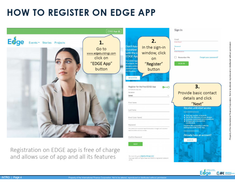 How To Register On EDGE App | PDF