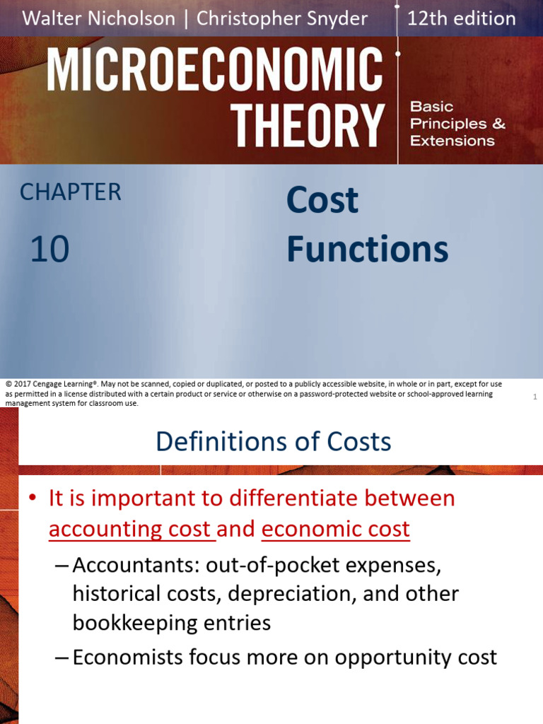 ch 10 | PDF | Marginal Cost | Profit (Economics)