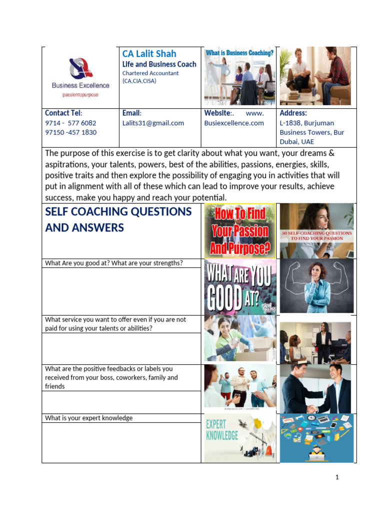 Self Coaching Questions and Answers 2022 | PDF | Social Psychology ...