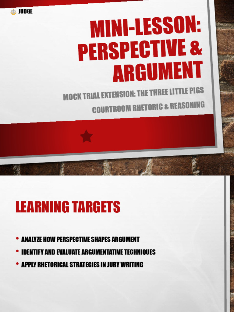 Mini - Lesson - Perspective - and - Argument - Courtroom - Icons 1 ...