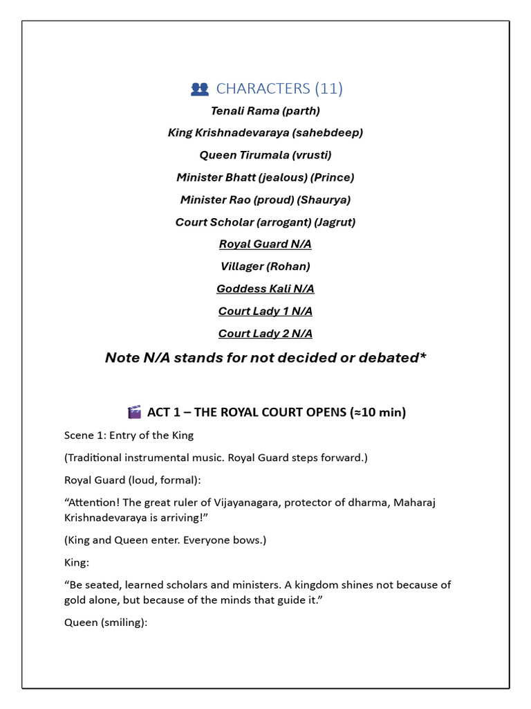 ? Characters | PDF