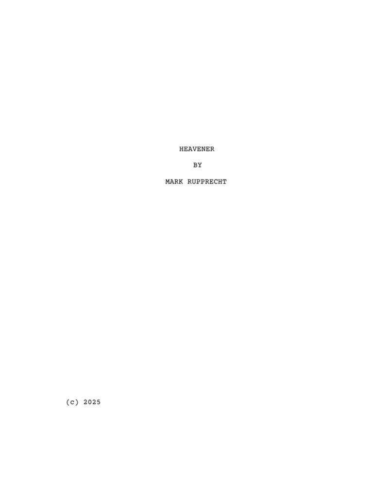 Heaven Er Final Script 2025 | PDF