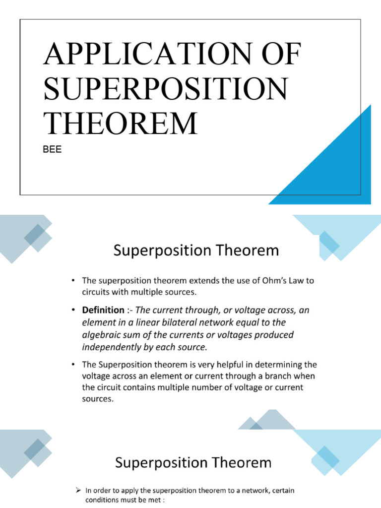 Superposition Theorem | PDF