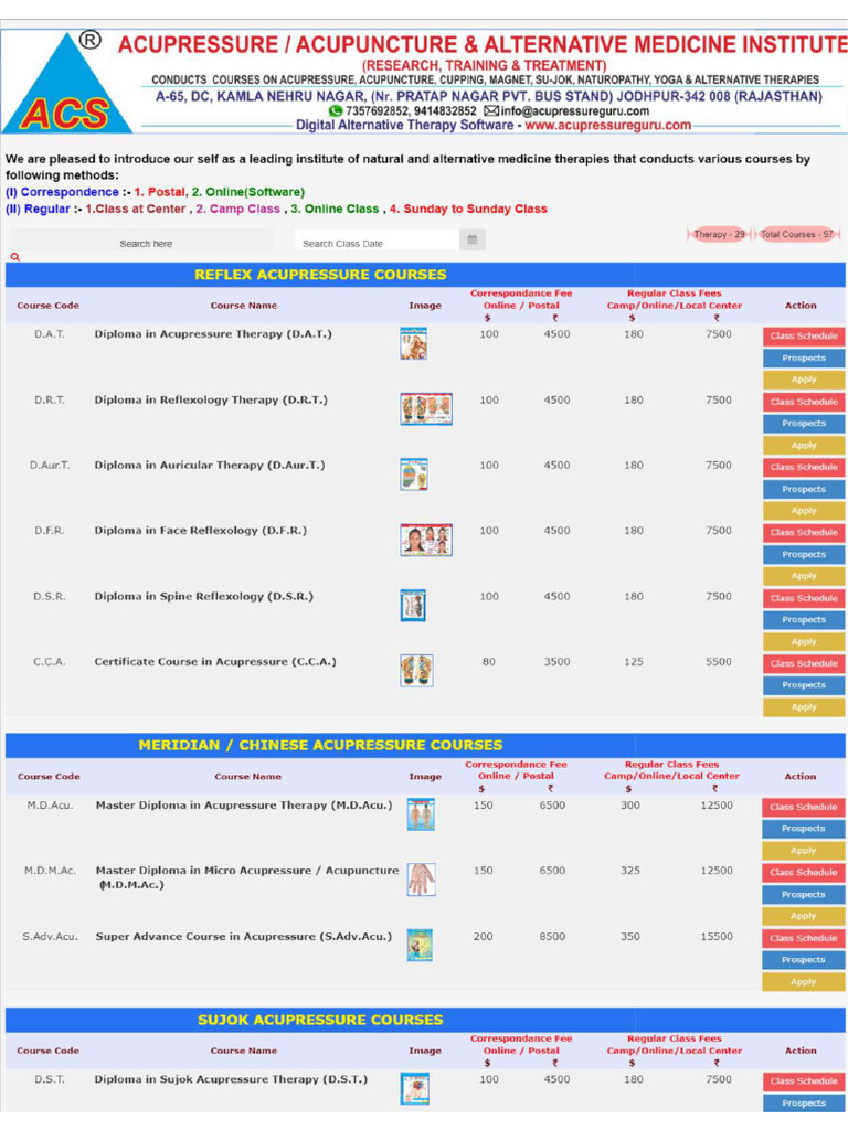 Course List | PDF