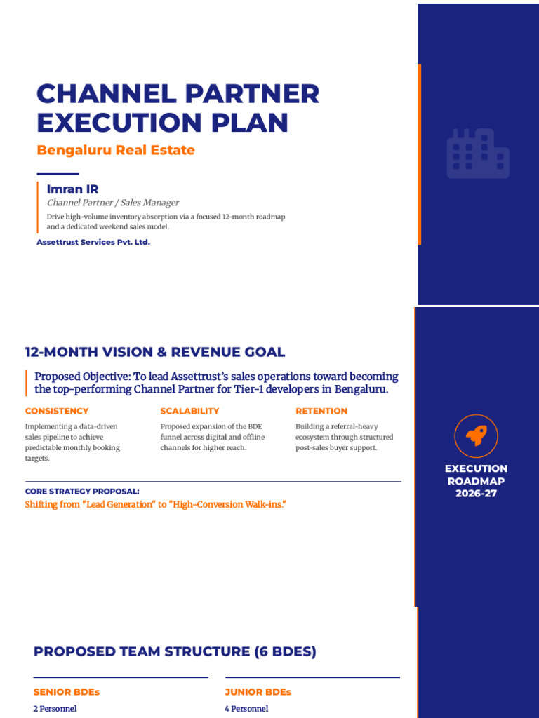 Channel Partner Execution Plan - Bengaluru Real Estate | PDF | Business ...