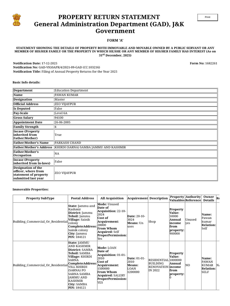 Property Return System | PDF | Economies | Money