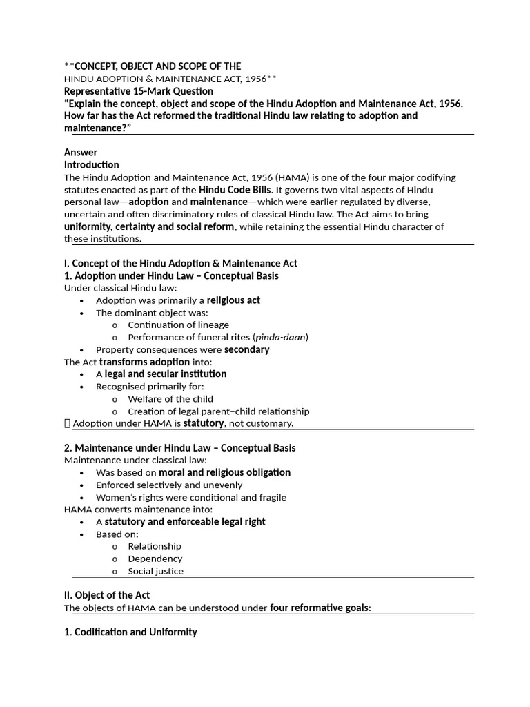 Questions On Hama | PDF | Religious Conversion | Adoption