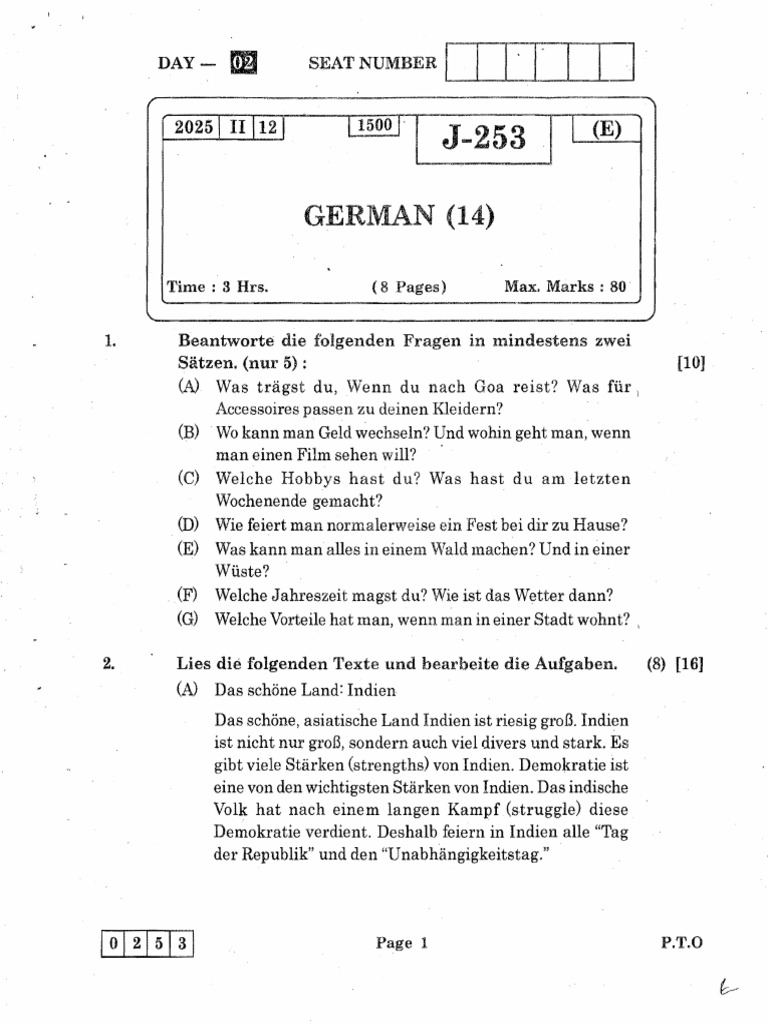 2) German February 2025 | PDF