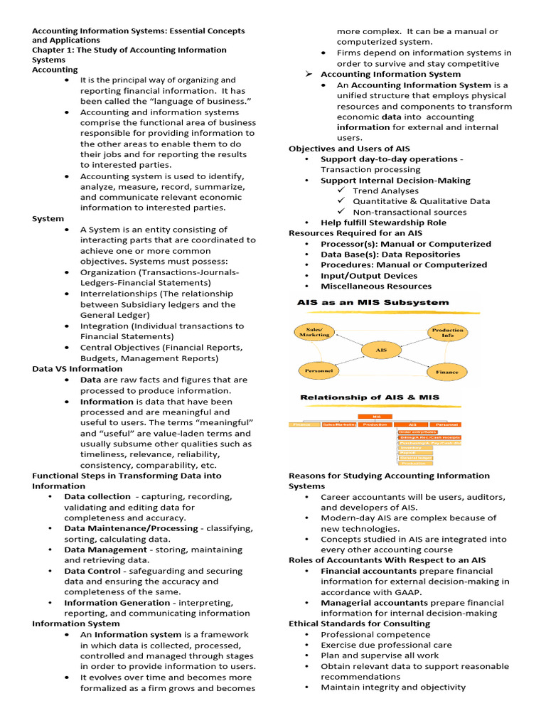 Accounting Information Systems | PDF | Audit | Internal Control