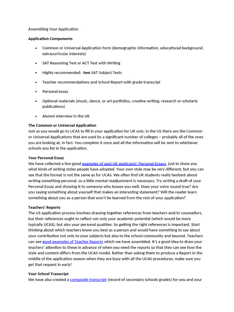 Assembling Your Application | PDF