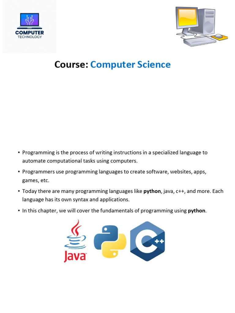 Basics and Conditions - Part 1 | PDF | Computer Programming | Computer ...