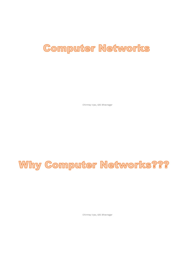 Computer Networks Unit 1 CAV | PDF | Internet Protocol Suite ...