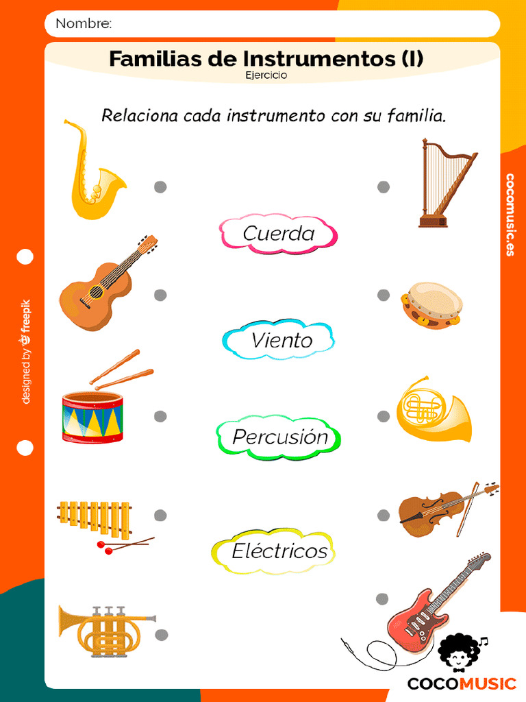 P BASICO 5 6 7 8 Familias de Instrumentos I | PDF