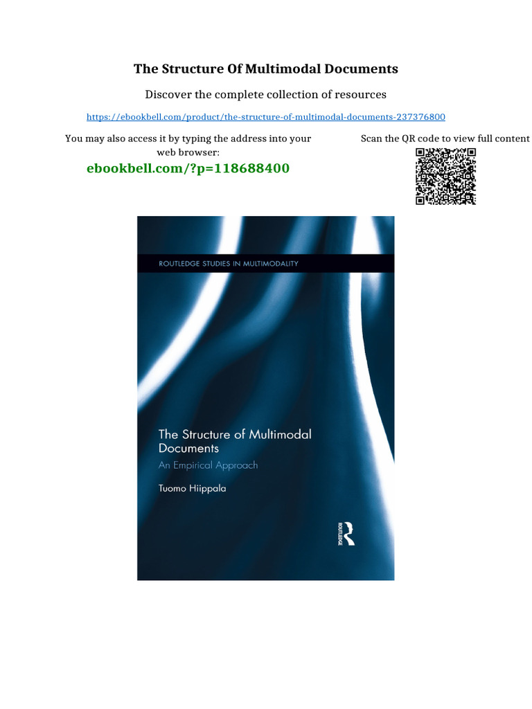 The Structure of Multimodal Documents Full Digital Chapters | PDF ...