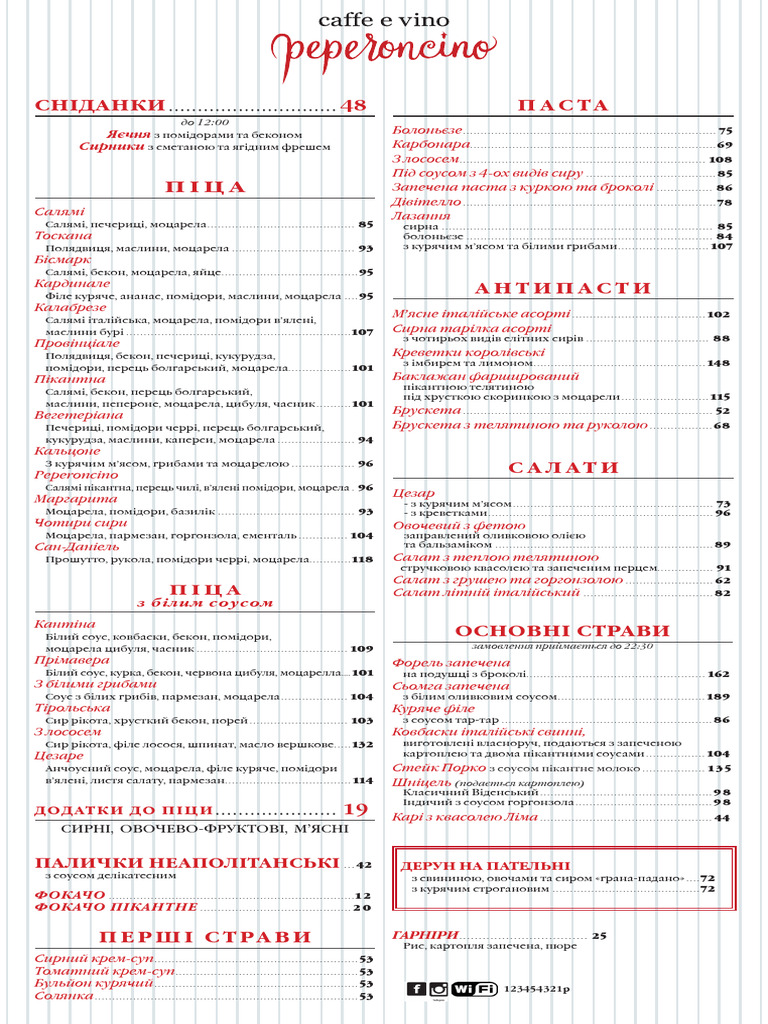Menu Peper | PDF