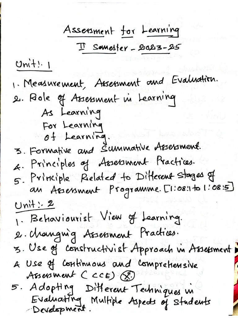 Assessment For Learning | PDF