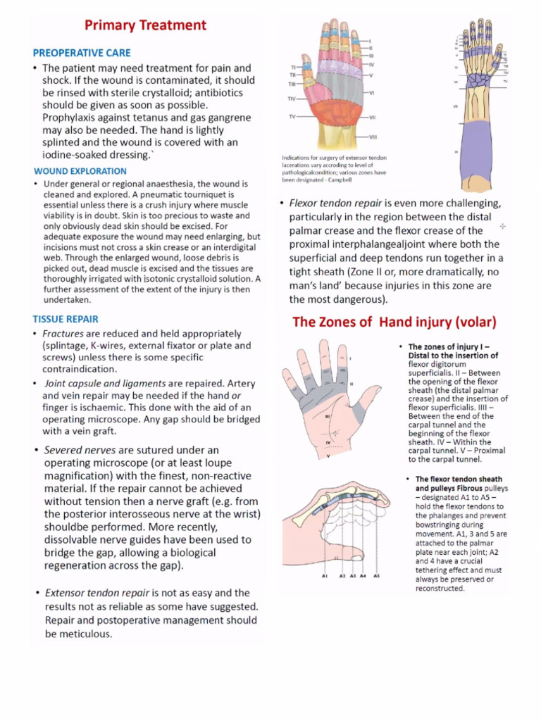 Hand Injury Treatment - DR Asif Iqbal | PDF
