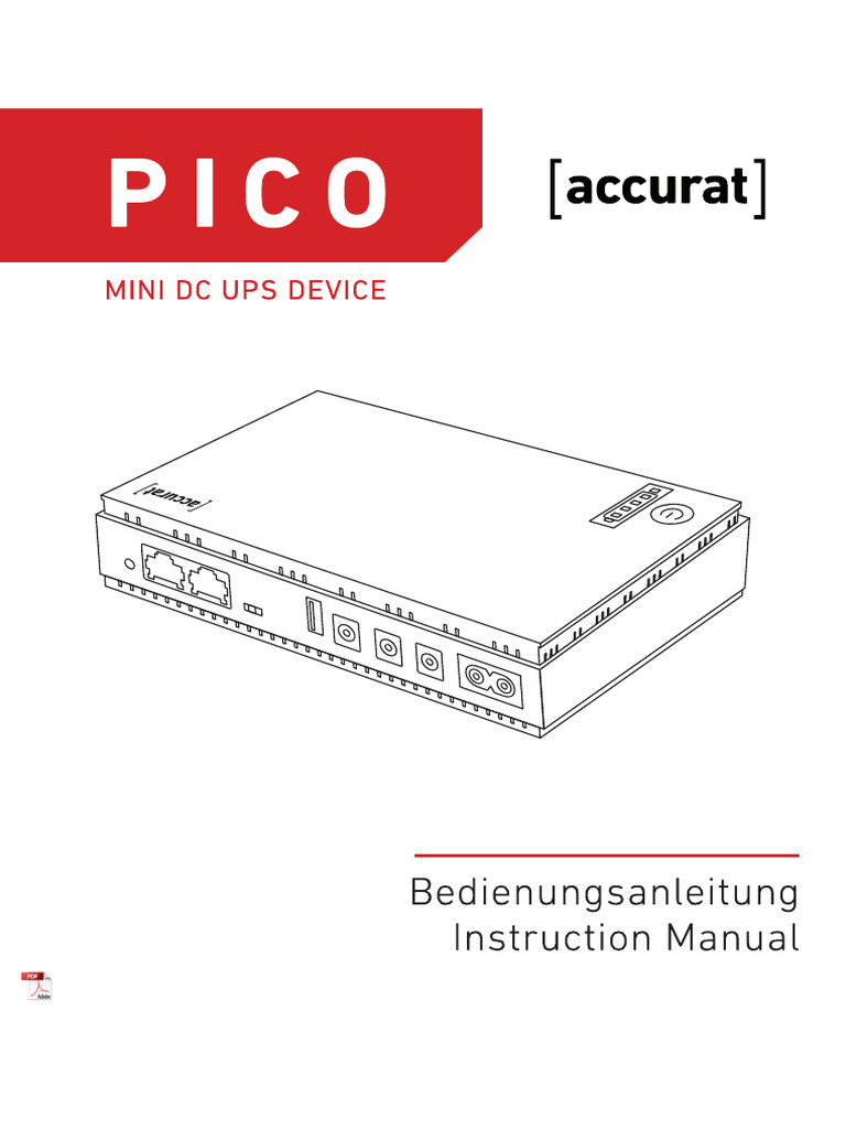UPS DC1018P Instruction Manual | PDF