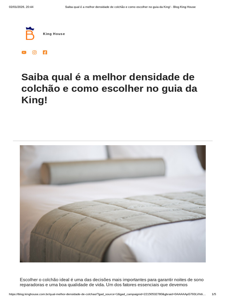 Saiba Qual É A Melhor Densidade de Colchão e Como Escolher No Guia Da ...