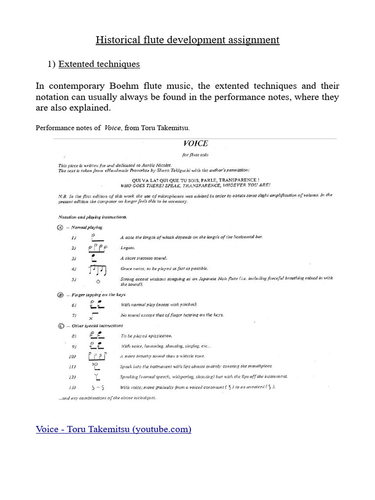 Final Research Assignment | PDF | Flute | Musical Techniques