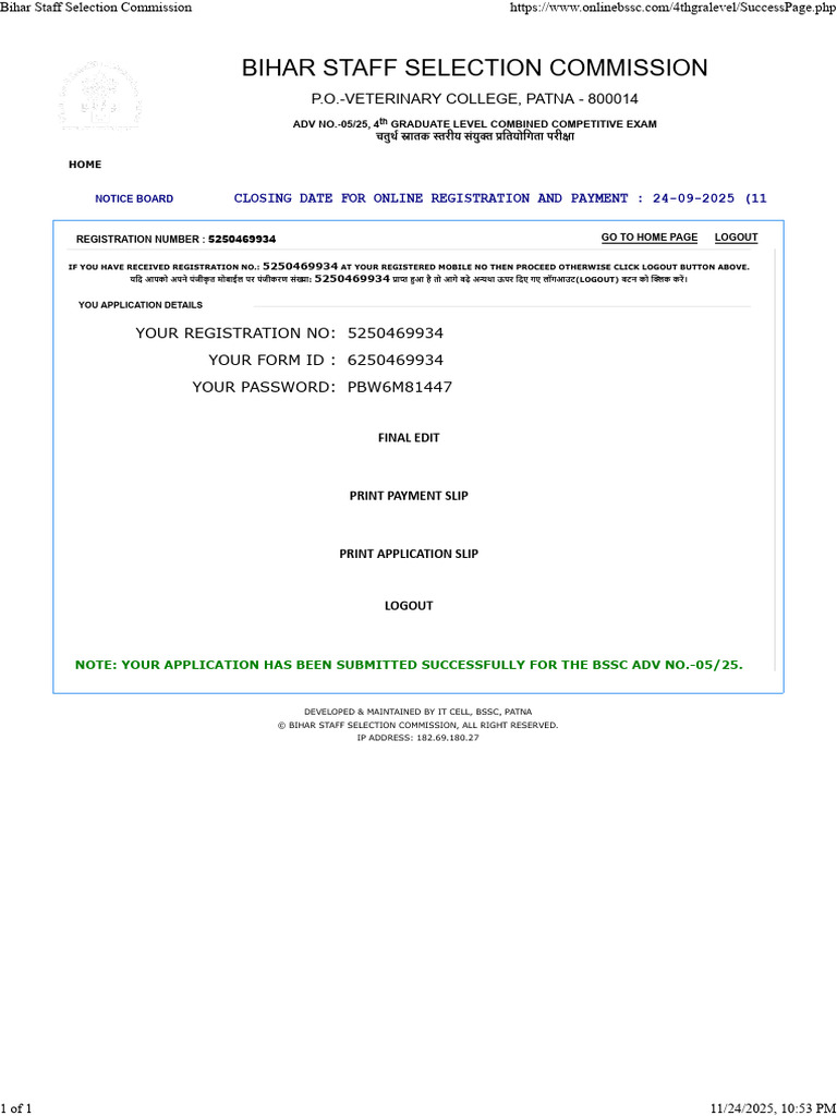 Bihar Staff Selection Commission | PDF