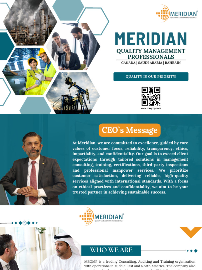 Meridian Company Profile | PDF | Quality Management | Audit