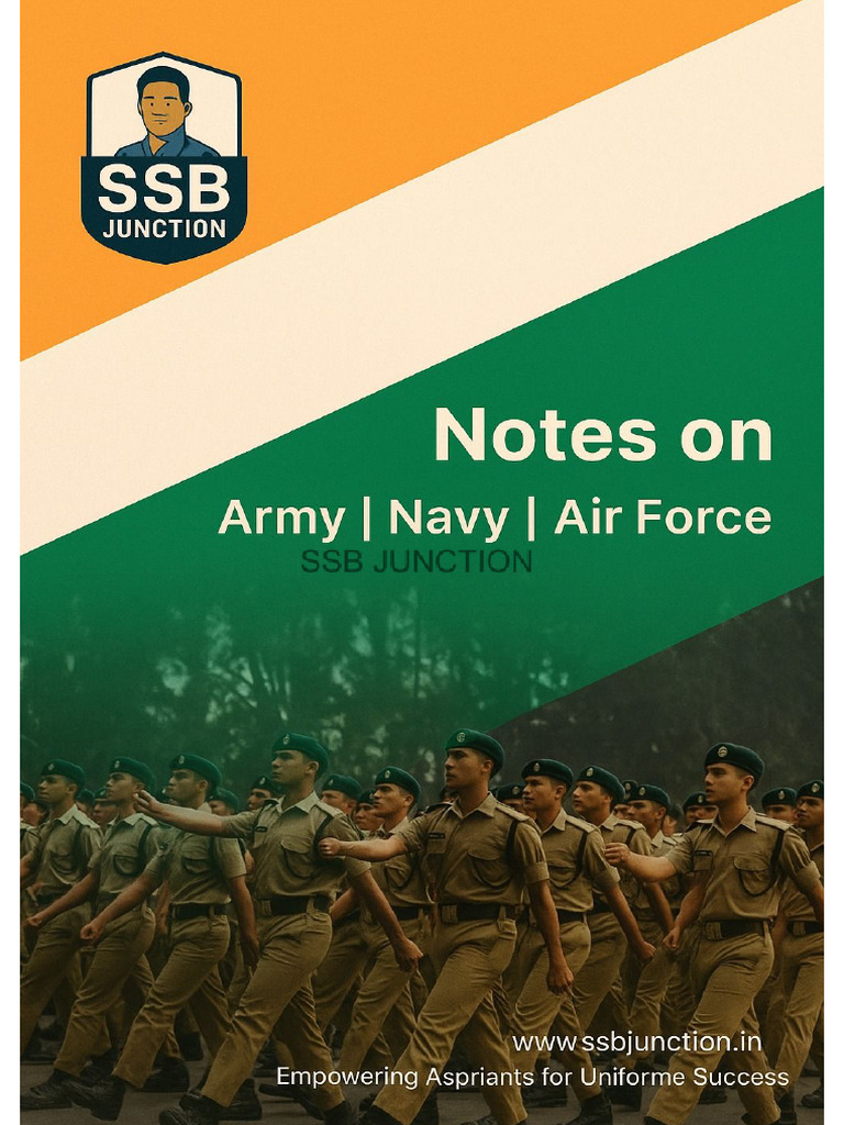 Complete Defence Notes by Ssbjunction | PDF | United States Navy | Regiment