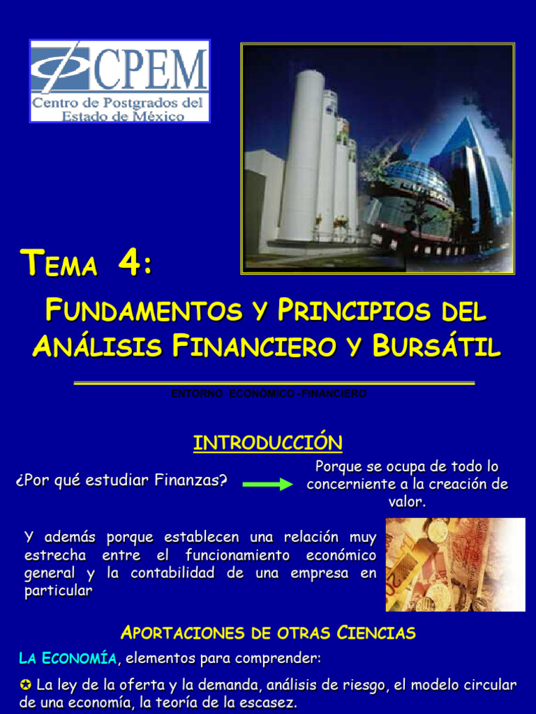 Tema 4 Fundamentos y Principios de Las Finanzas | PDF | Business ...