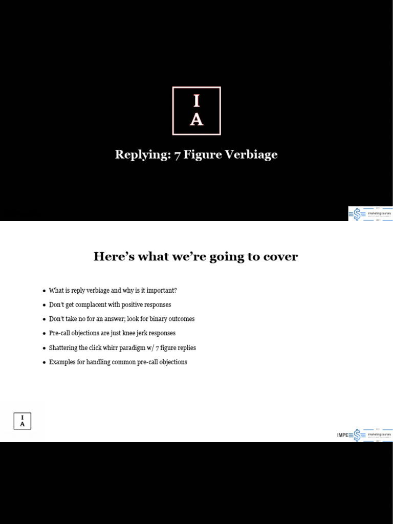 12-Replying - 7 Figure Verbiage | PDF | Psychological Concepts | Psychology