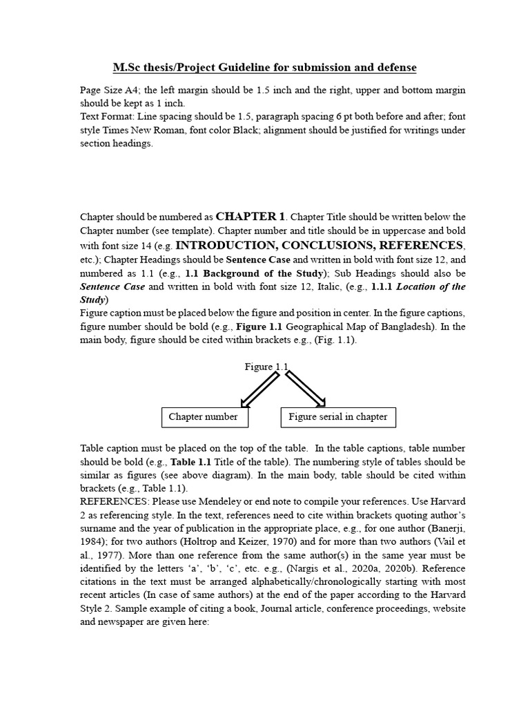 MSC Thesis, Project Submission & Defense Guideline | PDF | Thesis ...