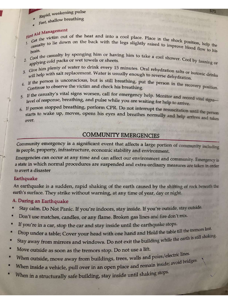 Community Emergency Extra Notes | PDF