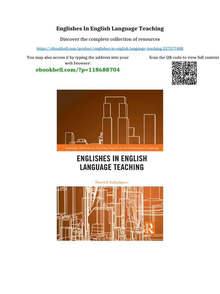 Englishes in English Language Teaching digital version 2025 | PDF ...