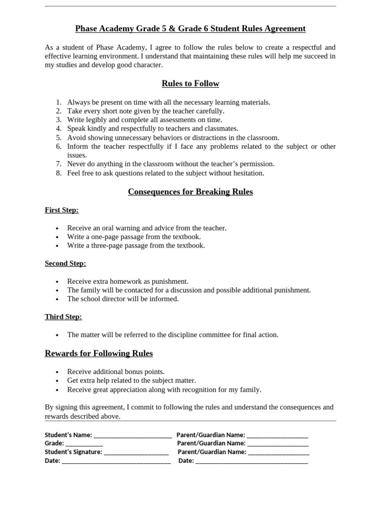 Class Rule | PDF