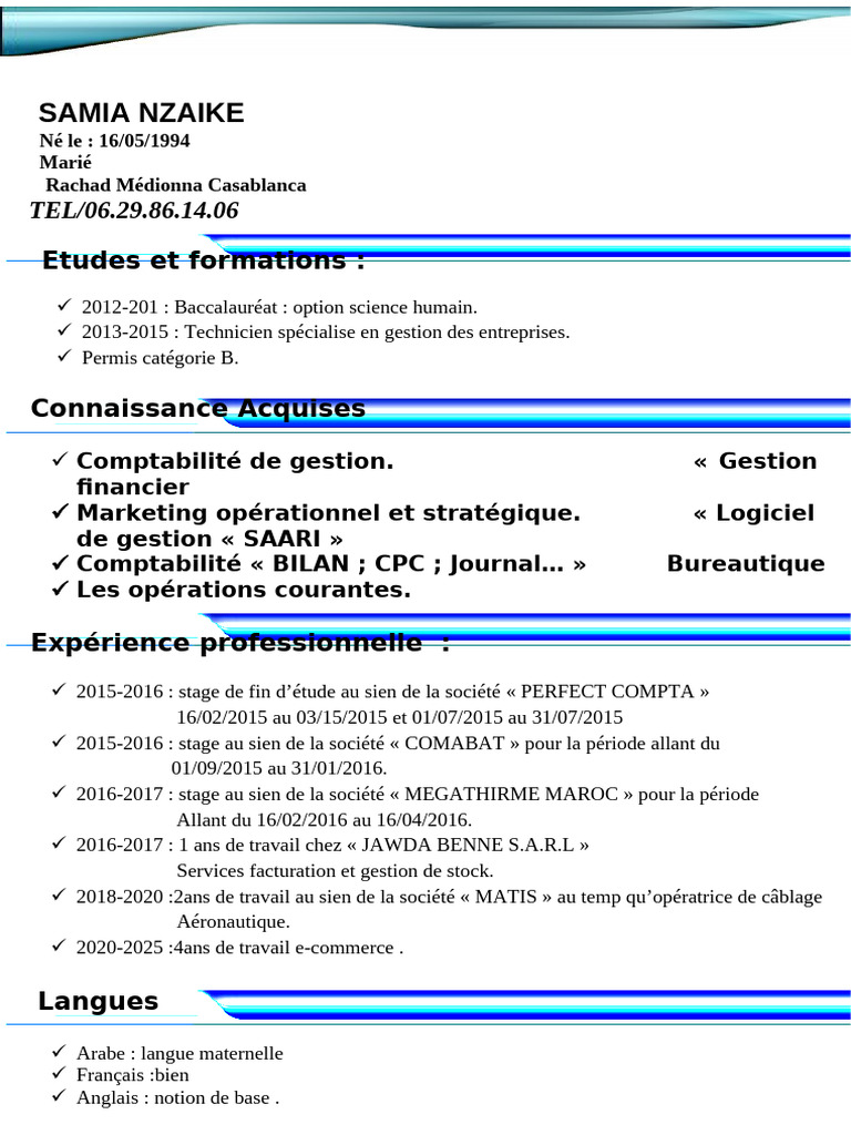 CV Samia | PDF