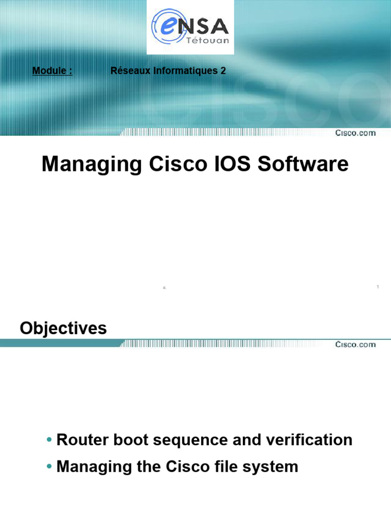 C04 (En) (Managing Cisco IOS Software) | PDF | Booting | System Software