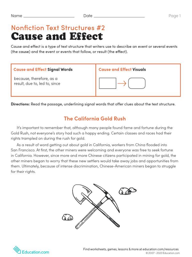 Nonfiction Text Structures Part 2 Cause and Effect | PDF | Chinese Diaspora