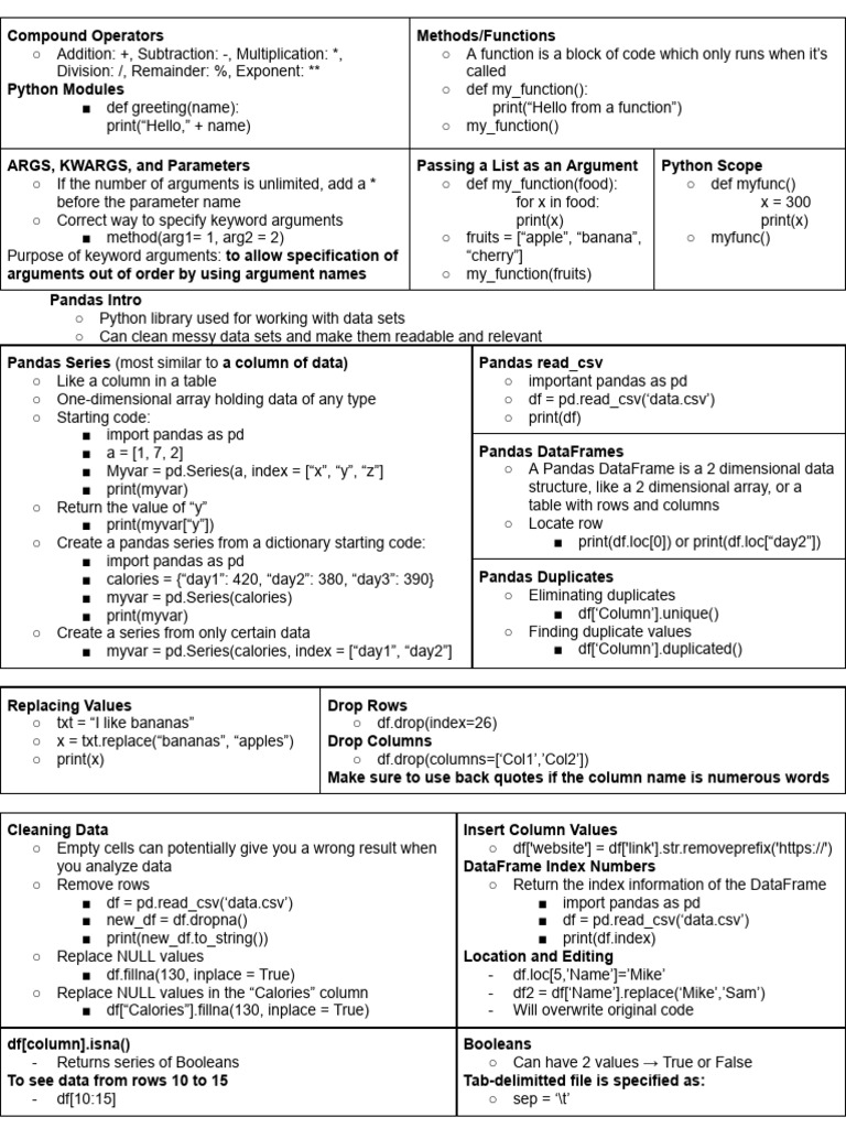 Final Test 3 Cheatsheet | PDF | Computer Science | Computing