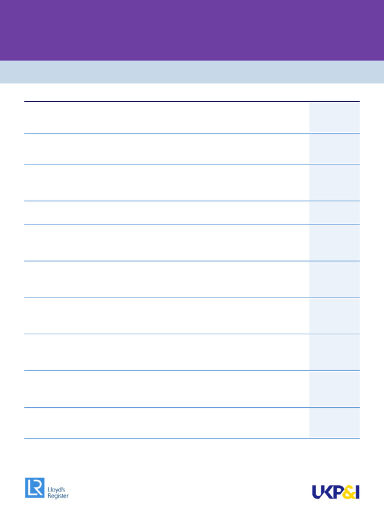 Ship Inspection Checklist | PDF | Ships | Watercraft