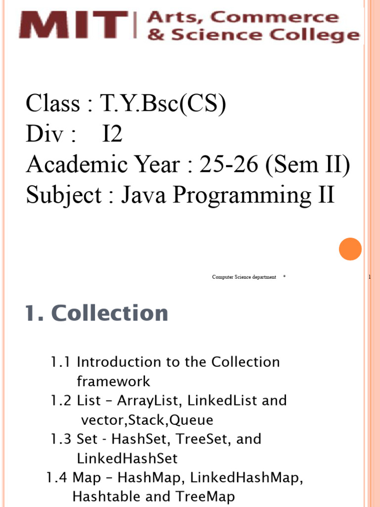 Chapter - 1 Collections | PDF | Object Oriented Programming | Computing