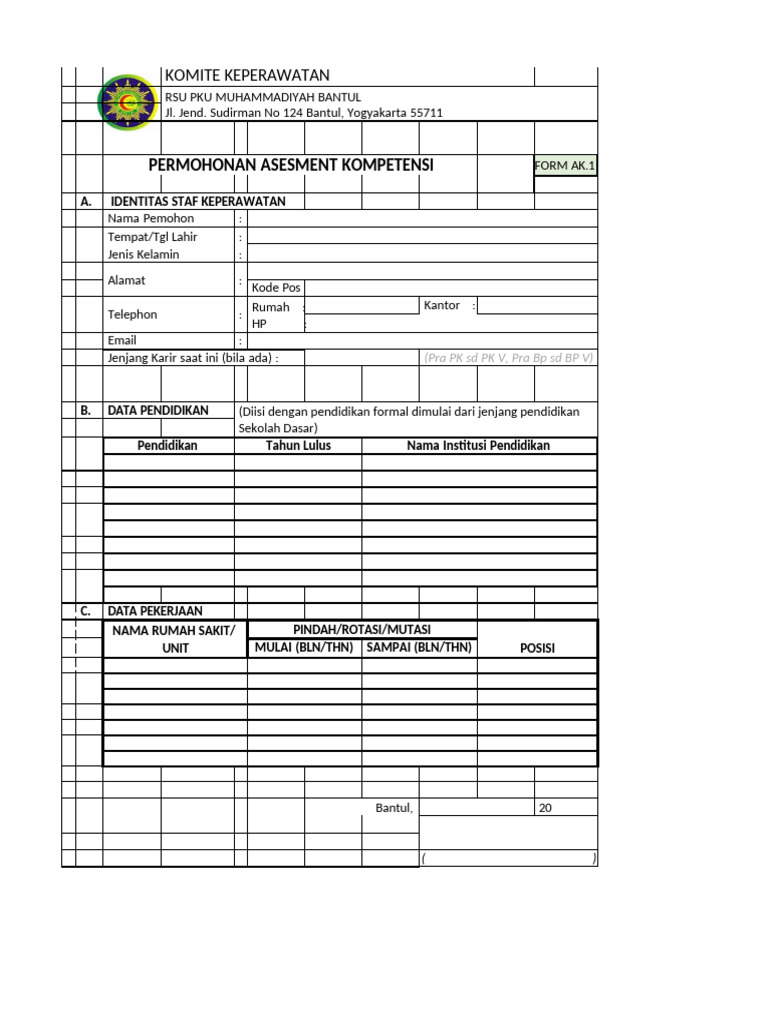 Form Ak 1 | PDF
