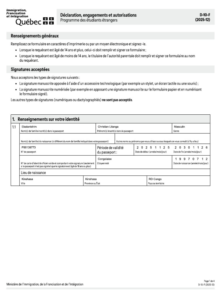 Declaration | PDF
