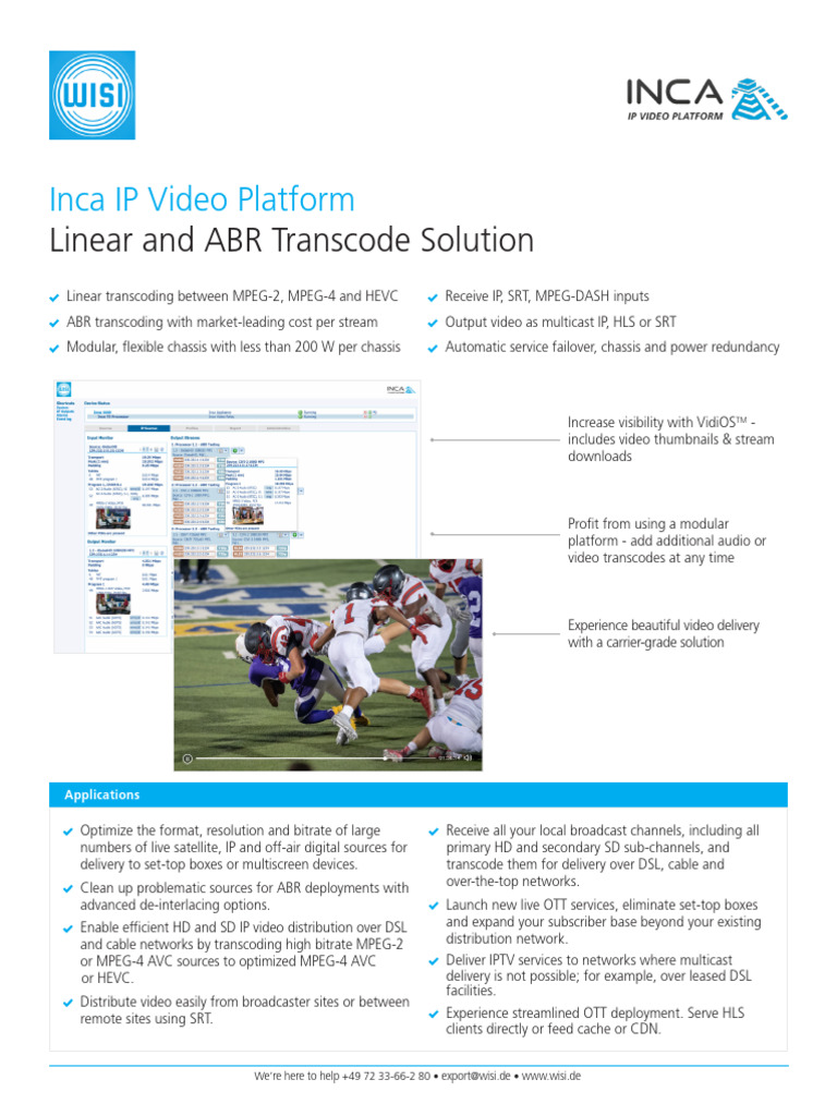 Product Info WISI-InCA-Products En | PDF | Set Top Box | Film And Video ...