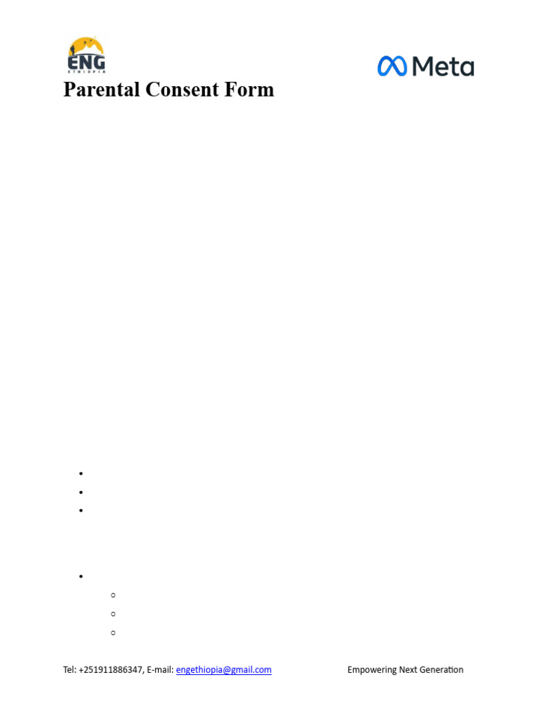 Parental Consent Form | PDF