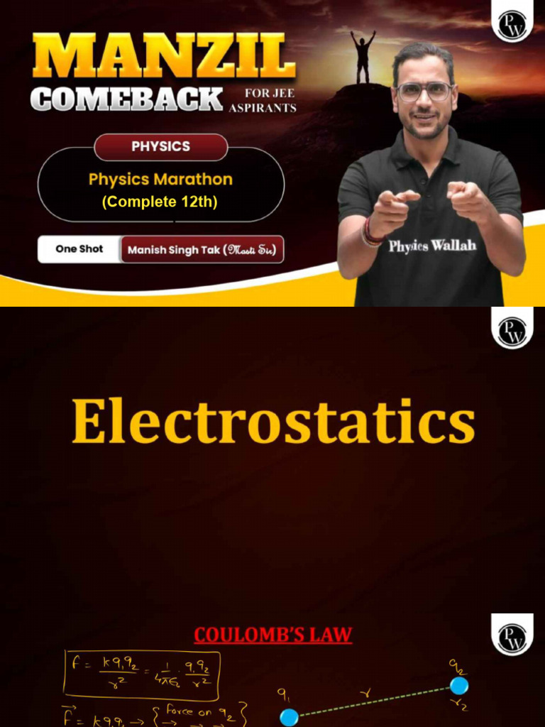 Physics Marathon (Complete Class 12th) __ Class Notes | PDF