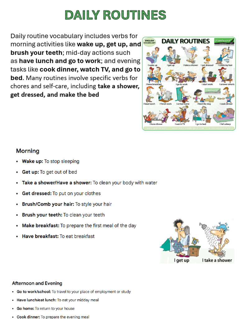 Routines and Frequency Adverbs | PDF