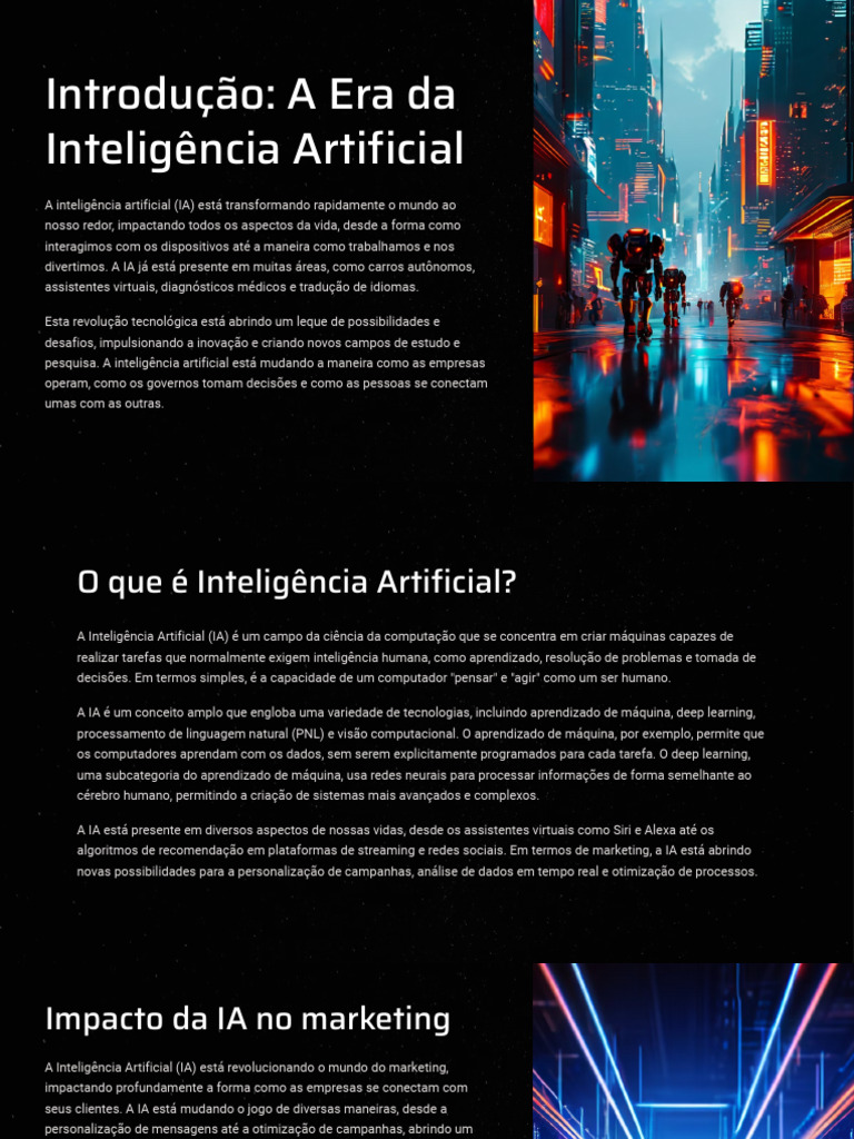 Introducao A Era Da Inteligencia Artificial | PDF | Inteligência ...