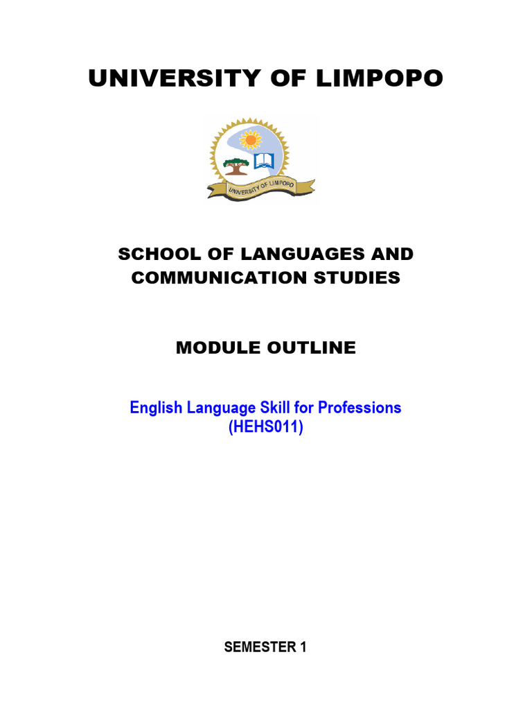 HEHS011 - Module Outline For 2026 | PDF | Vocabulary | Plagiarism