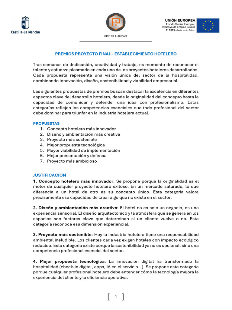 Premios Proyecto Final 1.2 | PDF | Sustentabilidad | Diseño