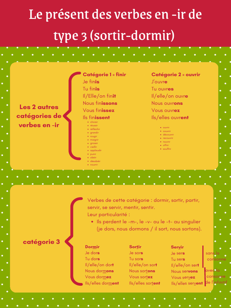 N2 - Les Verbes en - Ir de Type 3 | PDF