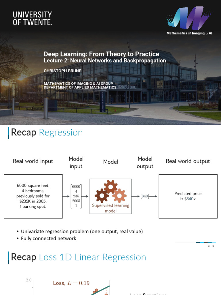 Lecture 2 - Neural Networks and Backpropagation | PDF | Computational ...